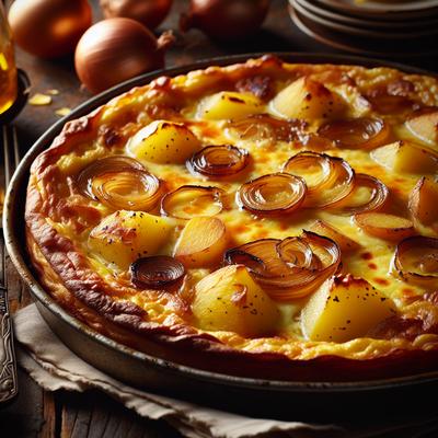 Image of Swiss Cheese Frittata with Potatoes and Caramelized Onions