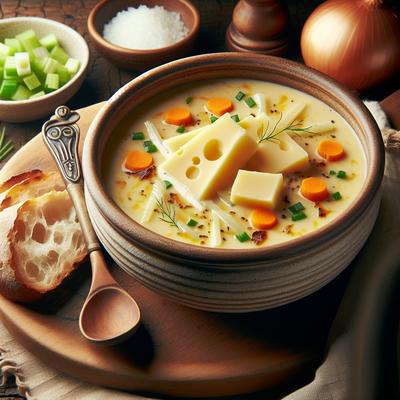 Image of Swiss Cheese Soup with Variation