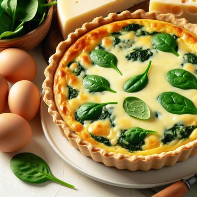 Image of Swiss Cheese Spinach Quiche
