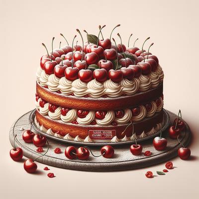 Image of Swiss Cherry Torte Cake Mix Cake