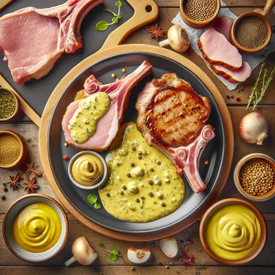 Image of Swiss Pork Chops with Mustard Sauce
