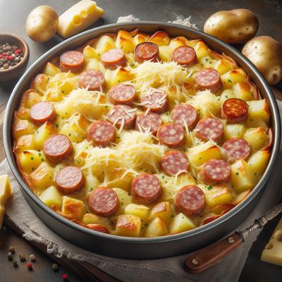 Image of Swiss Potato Sausage Bake