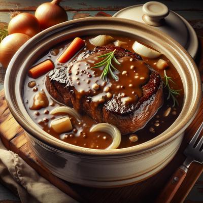 Image of Swiss Steak and Gravy Crock Pot