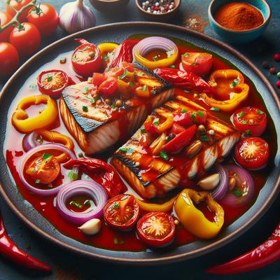Image of Swordfish in Spanish Sofrito Sauce
