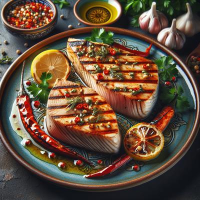 Image of Swordfish Steaks with Spicy Marinade