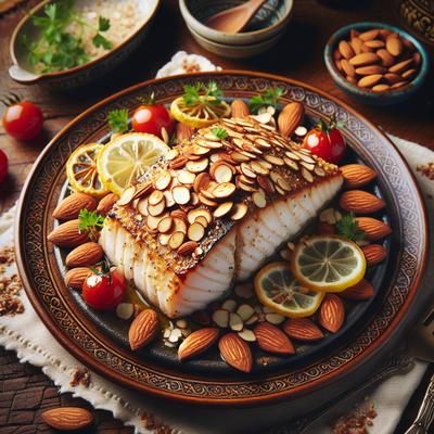 Image of Swordfish with Almond Crust