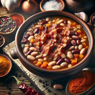 Image of Sylvie's Spicy Bean and Bacon Soup