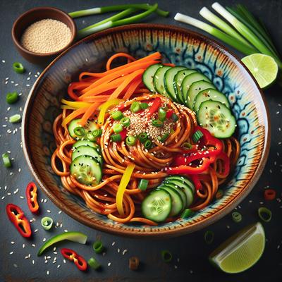Image of Szechuan Noodles Raw Vegan