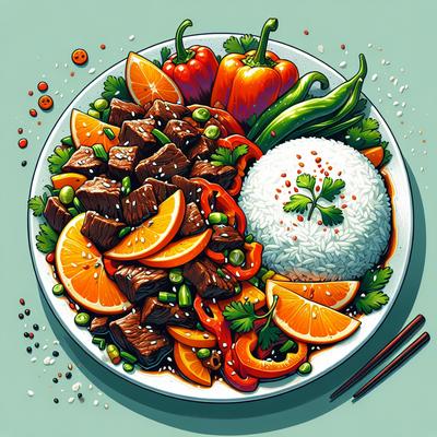 Image of Szechuan Orange Beef Stir Fry