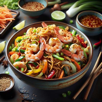 Image of Szechuan Shrimp Noodle Salad