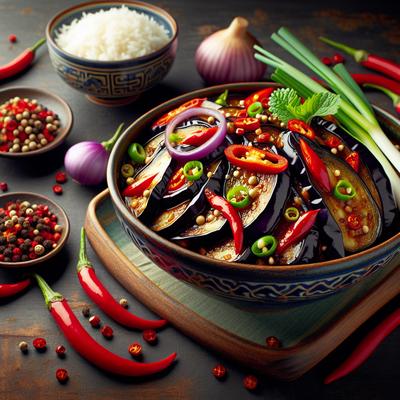 Image of Szechuan Style Eggplant Aubergine