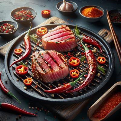 Image of Szechuan Tuna Steaks for the George Foreman Grill