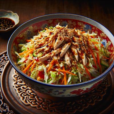 Image of Szechwan Chicken Salad with Dressing