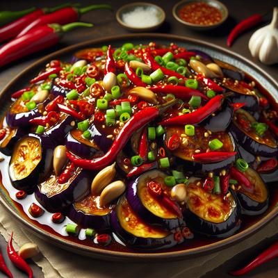 Image of Szechwan Style Eggplant Aubergine
