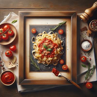 Image of Tagliolini with Uncooked Tomato Sauce Tagliolini Alla Checca