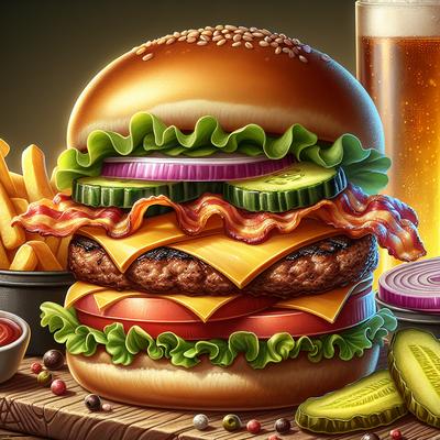 Image of Tastiest Cheddar Bacon Burgers