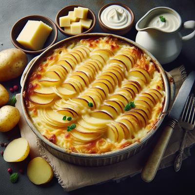 Image of Tasty Cheesy Scalloped Potato Casserole
