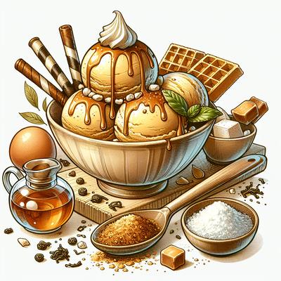 Image of Tea Ice Cream Polish Krem Z Herbaty
