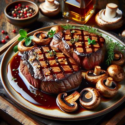 Image of Tenderloin Steaks with Mushroom Marsala Sauce
