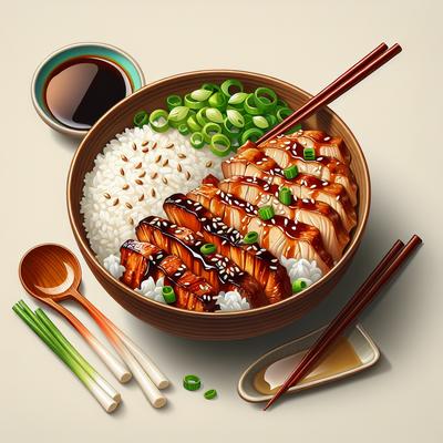 Image of Teriyaki Beef or Chicken Rice Bowl