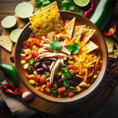 Image of Texas Style Chicken Tortilla Soup