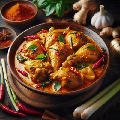 Image of Thai Curried Chicken Thighs