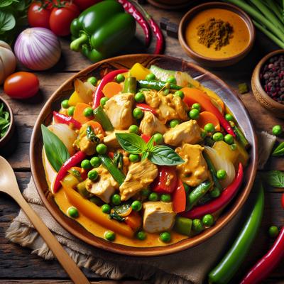 Image of Thai Curry Chicken and Vegetable Stir Fry