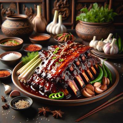 Image of Thai Style Barbecued Baby Back Ribs