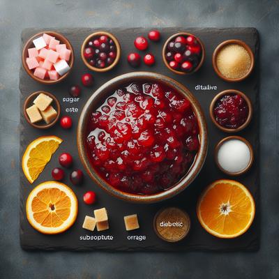 Image of Thanksgiving Cranberry Sauce Diabetic