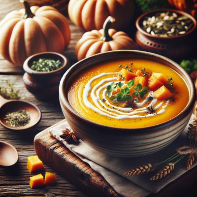 Image of The Bachelor's Creamy Pumpkin Soup So Easy