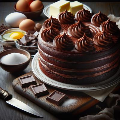 Image of The Best German Sweet Chocolate Cake with Frosting