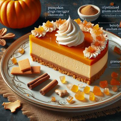 Image of The Cheesecake Factory's Pumpkin Ginger Cheesecake