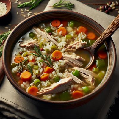 Image of The Day After Turkey and Rice Soup