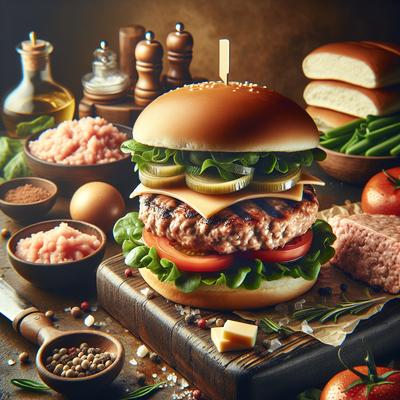 Image of The Perfect Pork Burger Recipe Unlike Beef It's Trans Fat Free