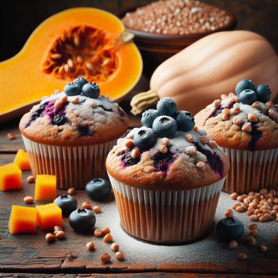Image of Three B Buckwheat Blueberry and Butternut Muffins