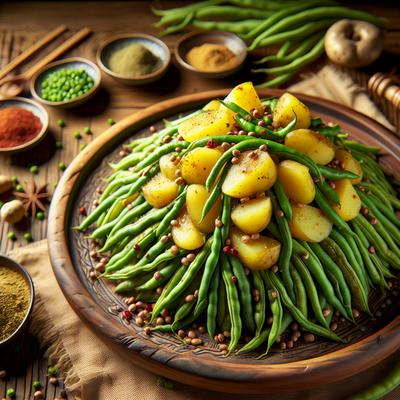 Image of Tibetan Green Beans with Potatoes Tema