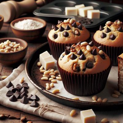 Image of Tofu Chocolate Chip Pine Nut Muffins