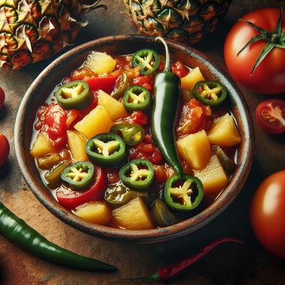 Image of Tomato Green Chile Pineapple Preserves