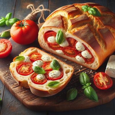 Image of Tomato Mozzarella Bread Bread Machine