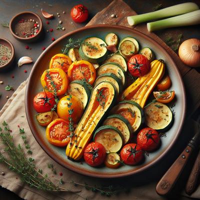 Image of Tomato Thyme Roasted Squash or Zucchini with Fennel
