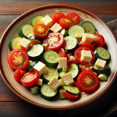 Image of Tomato Zucchini and Cheese Toss
