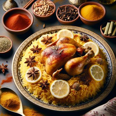 Image of Traditional Bahraini Chicken Machboos Machbous