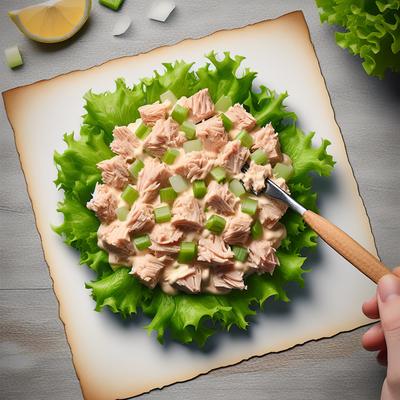 Image of Tuna Fish Salad on a Bed of Lettuce