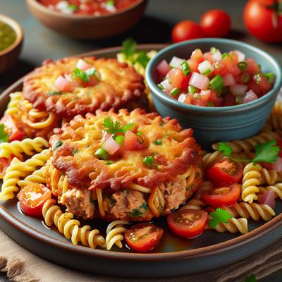 Image of Tuna Pasta Fritters with Salsa