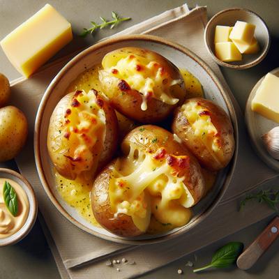 Image of Twice Baked Gouda Stuffed Potatoes