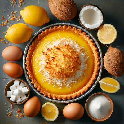 Image of Unbelievable Lemon Coconut Pie