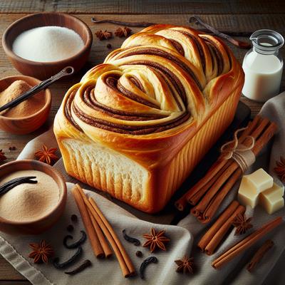 Image of Vanilla Cinnamon Swirl Bread