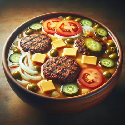 Image of Vegan Cheeseburger Soup