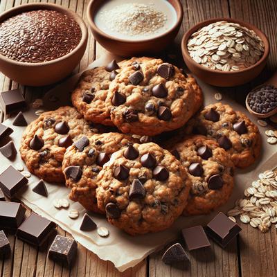 Image of Vegan Chocolate Chip Oatmeal Cookies