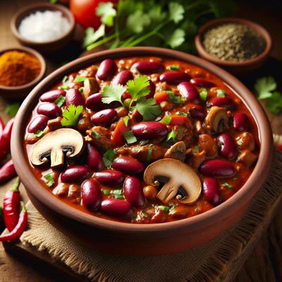 Image of Vegan Kidney Bean and Mushroom Curry